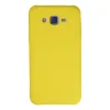Samsung Galaxy J7 Kılıf Nano İçi Kadife Silikon - Sarı