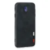 Samsung Galaxy J7 Pro / J730 Kılıf Loop Deri Silikon - Lacivert