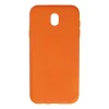 Samsung Galaxy J7 Pro / J730 Kılıf Nano İçi Kadife Silikon - Turuncu