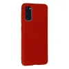 Samsung Galaxy S20 Kılıf Nano İçi Kadife Silikon - Kırmızı