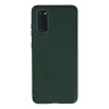 Samsung Galaxy S20 Kılıf Nano İçi Kadife Silikon - Koyu Yeşil