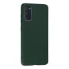 Samsung Galaxy S20 Kılıf Nano İçi Kadife Silikon - Koyu Yeşil
