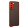 Samsung Galaxy S21 Fe Kılıf Montreal Silikon Kapak - Kırmızı