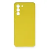 Samsung Galaxy S21 Fe Kılıf Nano İçi Kadife Silikon - Sarı