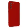 Samsung Galaxy S21 Kılıf Nano İçi Kadife Silikon - Kırmızı