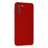 Samsung Galaxy S21 Plus Kılıf Nano İçi Kadife Silikon - Kırmızı