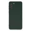 Samsung Galaxy S21 Plus Kılıf Nano İçi Kadife Silikon - Koyu Yeşil