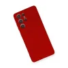 Samsung Galaxy S21 Ultra Kılıf Nano İçi Kadife Silikon - Kırmızı