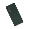 Samsung Galaxy S21 Ultra Kılıf Nano İçi Kadife Silikon - Koyu Yeşil