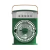 Şarjlı 600 Ml Su Hazneli Taşınabilir Masaüstü Vanilatör  Güçlü Fan Ve 2000 Mah Pil Yeşil