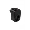 Tekli Yüksek Voltaj Korumalı Duvar Prizi 2x Type-c 1x Usb Çıkışlı Priz Grup Priz Çoğaltıcı Siyah
