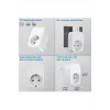 Tekli Yüksek Voltaj Korumalı Duvar Prizi 2x Type-c 1x Usb Çıkışlı Priz Grup Priz Çoğaltıcı Siyah