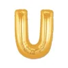 U Harf Folyo Balon Altın Renk  40 İnç