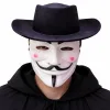 Vendetta Maske Ve Şapka Seti – Anonim Stil Parti Maskesi