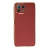Xiaomi Mi 11 Lite Kılıf Volet Silikon - Kırmızı