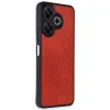 Xiaomi Redmi 13 4g Kılıf Aras Deri Kapak - Kırmızı
