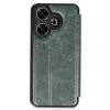 Xiaomi Redmi 13 4g Kılıf Flip Cover - Koyu Yeşil