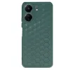 Xiaomi Redmi 13c Kılıf Petek Silikon Kapak - Koyu Yeşil