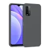 Xiaomi Redmi 9t Kılıf Nano İçi Kadife Silikon - Gri