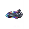 Y20 Motor Kurye Kask Kulaklık Rgb Modlu Bluetooth Motosiklet Kulaklık 5.3 Bluetooth Interkom