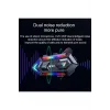 Y20 Motor Kurye Kask Kulaklık Rgb Modlu Bluetooth Motosiklet Kulaklık 5.3 Bluetooth Interkom