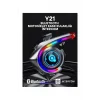 Y21 Rgb Işık Efektli Intercom Bluetooth Motosiklet Kask Kulaklığı Intercom Kulaklık