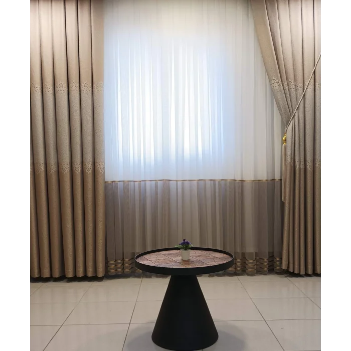 EFTELYA CAPPİCİNO 1/3 SIK PİLELİ TÜL PERDE APM