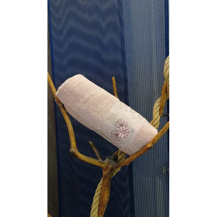 LEYLA РОЗОВАЯ 70*135 ВАННАЯ ПОЛОТЕНЦЕ КАРАДЖАН