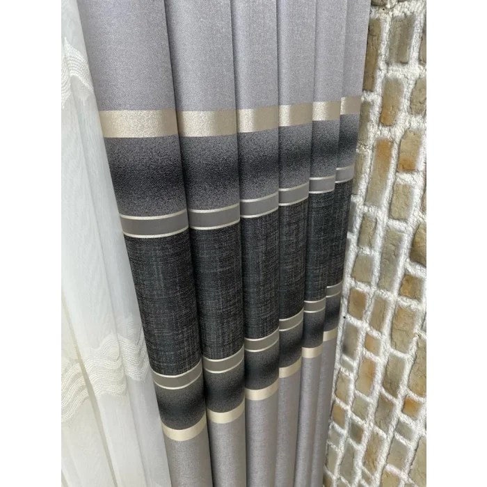 NİVEMESHOME 1/3 SIK PİLE LOUVRE FON PERDE APM