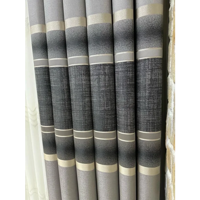 NİVEMESHOME 1/3 SIK PİLE LOUVRE FON PERDE APM