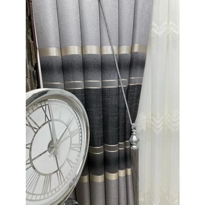 NİVEMESHOME 1/3 SIK PİLE LOUVRE FON PERDE APM