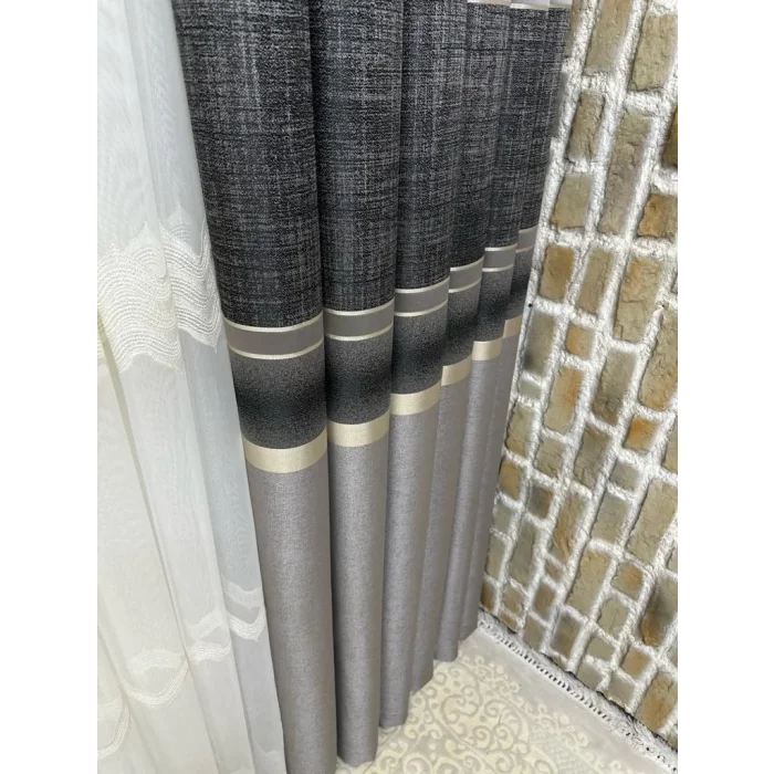 NİVEMESHOME 1/3 SIK PİLE LOUVRE FON PERDE APM