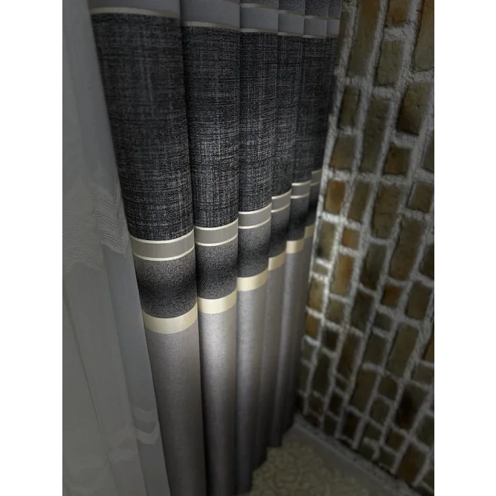 NİVEMESHOME 1/3 SIK PİLE LOUVRE FON PERDE APM