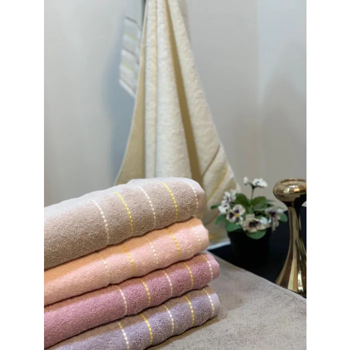 NİVEMESHOME 104 SAHRA LİLA YÜZ HAVLUSU NURPAK