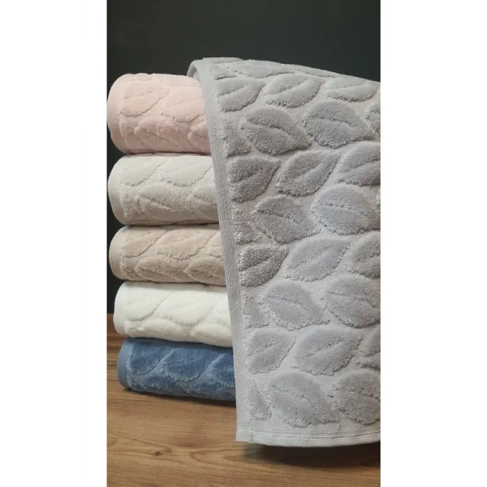 NİVEMESHOME 249 HAZAL AÇIK GRİ JAKARLI HAVLU NURPAK