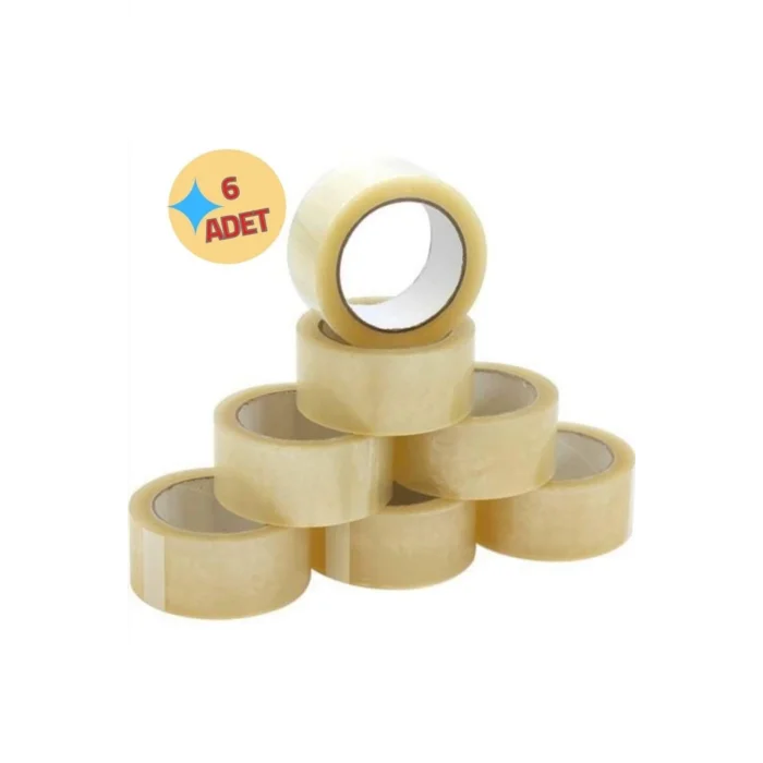 نيفيميشوم 6 قطع من شريط تغليف الطرد المنزلي بطول 100 متر وعرض 45 ملم × 75 ملم شريط غير قابل للتمزق