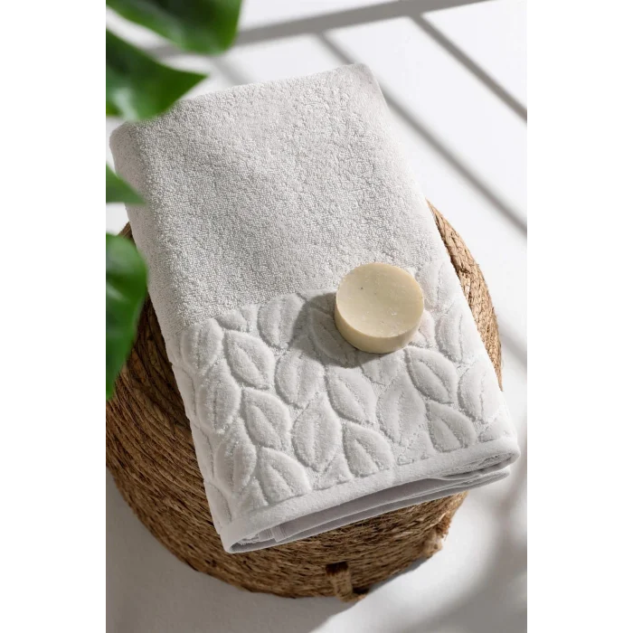 NİVEMESHOME 632 AÇIK GRİ 90X150 HAZAL BANYO HAVLUSU NURPAK