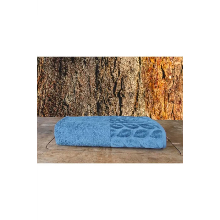 NİVEMESHOME 632 MAVİ 90X150 HAZAL BANYO HAVLUSU NURPAK