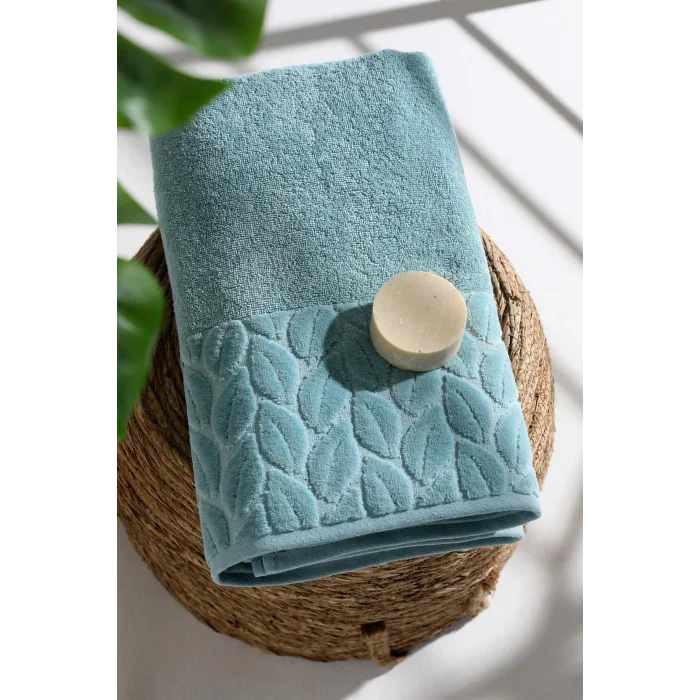 NİVEMESHOME 632 YEŞİL 90X150 HAZAL BANYO HAVLUSU NURPAK