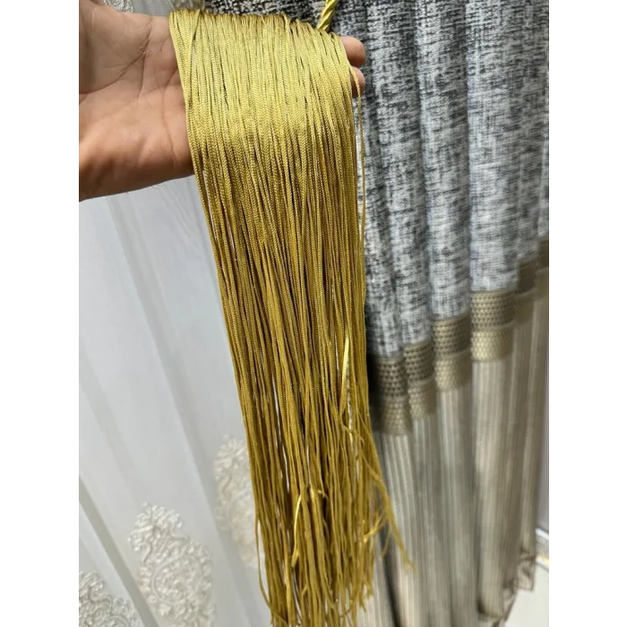 NIVEMESHOME GOLDEN FRINGED LEAD APARATUS CEILING GATHERING BRACE
