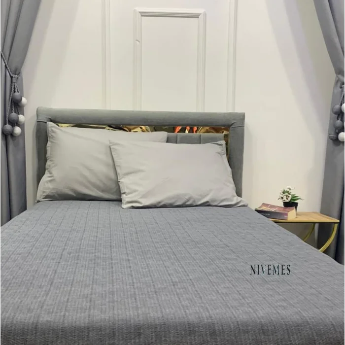 NIVEMESHOME ANTHRACITE 200X230 SINGLE QUILTED BEDSPREAD