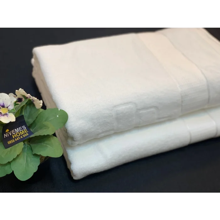 NİVEMESHOME БЕЛОЕ 90X150 С ЛОГОТИПОМ БАННОЕ ПОЛОТЕНЦЕ