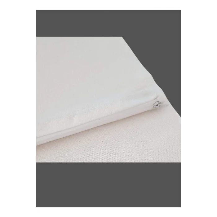 غطاء وسادة بسحاب أبيض NIVEMESHOME بقياس 50x70 سم