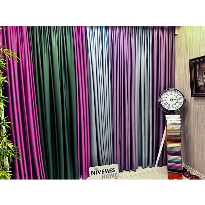 NIVEMESHOME BLACKOUT 12441 V-17 FİYATA LİLA PERDE APM