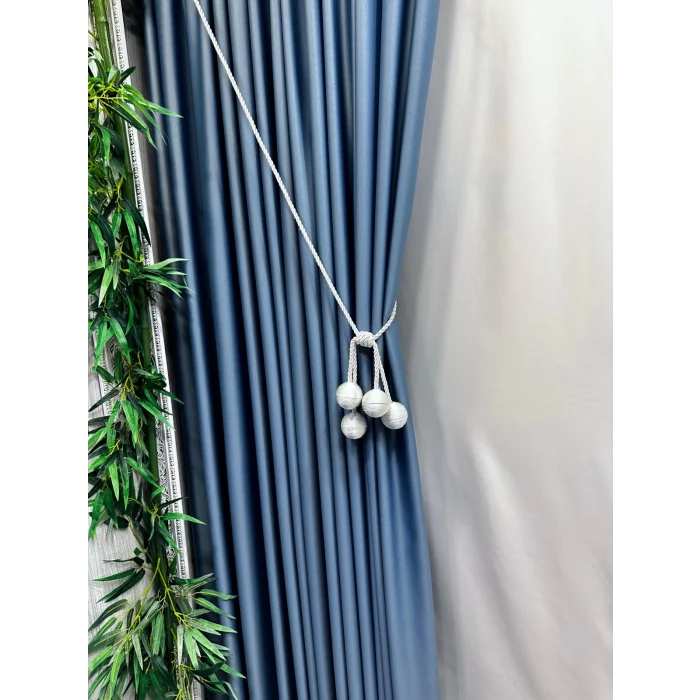 NİVEMESHOME BLACKOUT 12441 V-33 الستارة الزرقاء APM