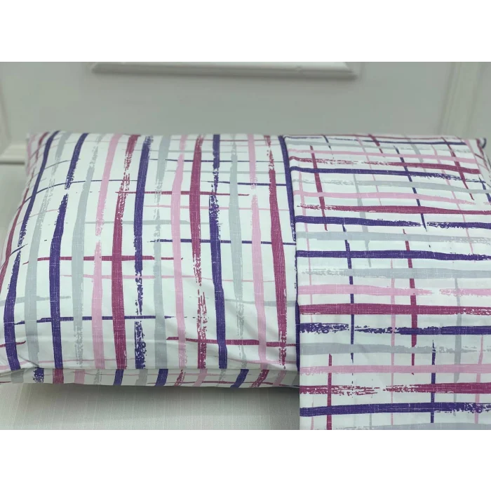 NİVEMESHOME BOYA DESENLİ 2 Lİ YASTIK KILIFI KAPAKLI 50X70