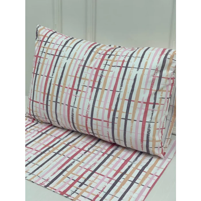 NİVEMESHOME BOYA DESENLİ 2 Lİ YASTIK KILIFI KAPAKLI 50X70