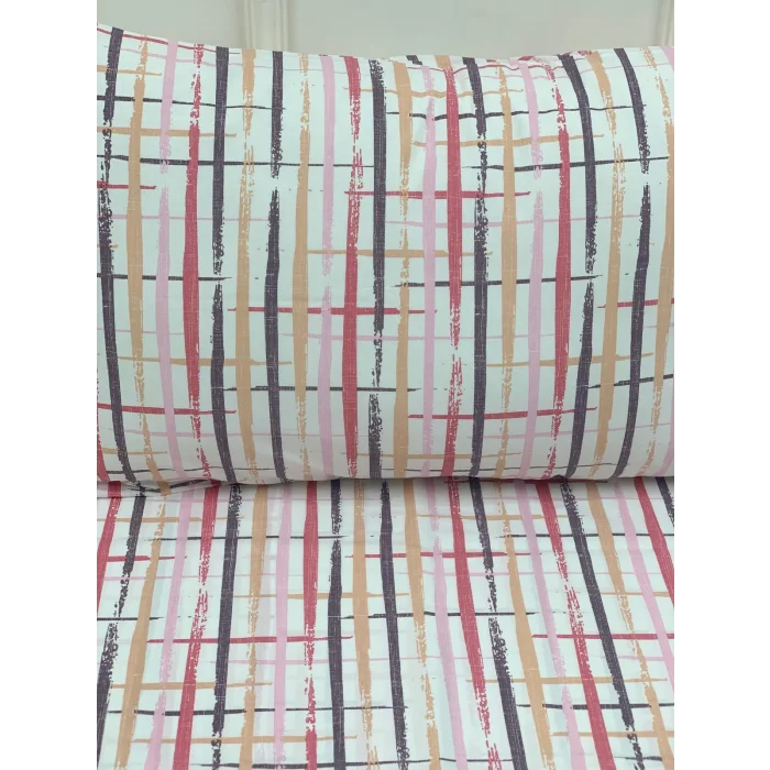 NİVEMESHOME BOYA DESENLİ 2 Lİ YASTIK KILIFI KAPAKLI 50X70