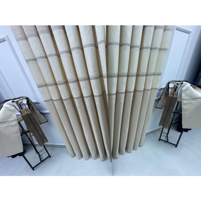 NİVEMESHOME ÇAKI FJ672069 V-5228 VİZON 1/3 SIK PİLELİ FON PERDE APM