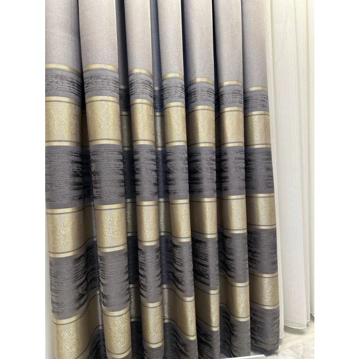 Calidad, elegancia. cortina gris elegante
